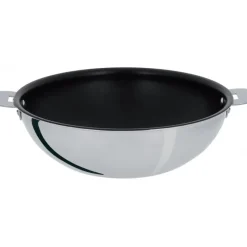CRISTEL Woks|Wok Casteline Ø 20 cm Manche Amovible Anti-Adhésif Inox