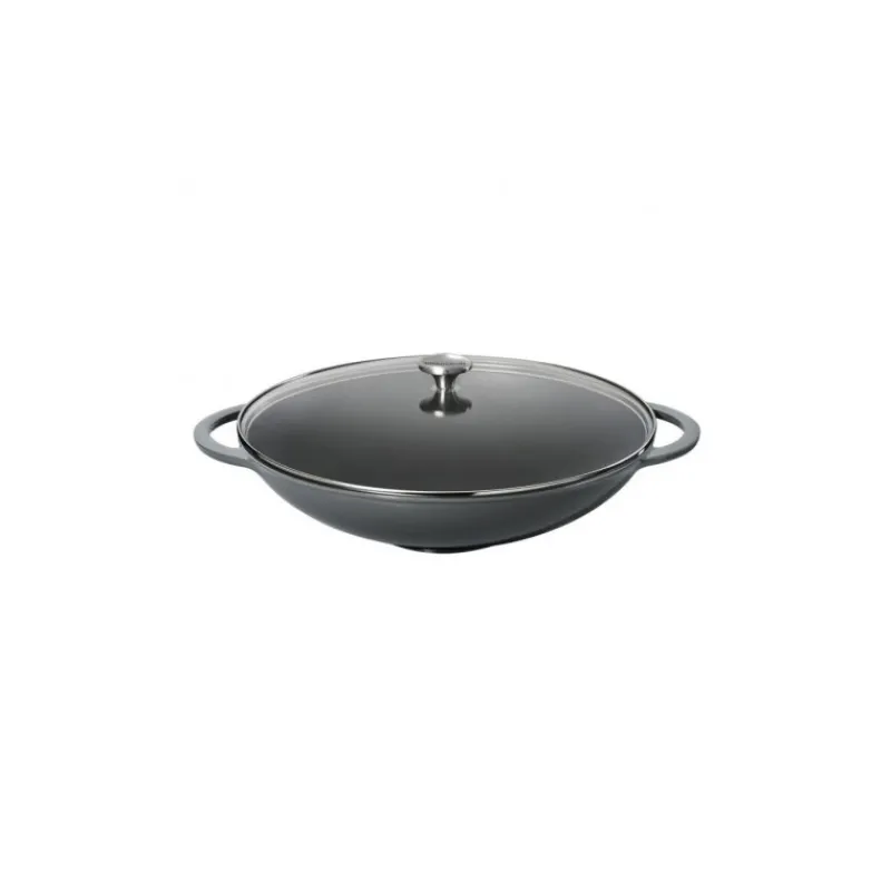 CHASSEUR Woks|Wok en Fonte 37 cm Caviar