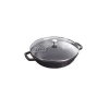 STAUB Woks|Wok en Fonte 30 cm Noir