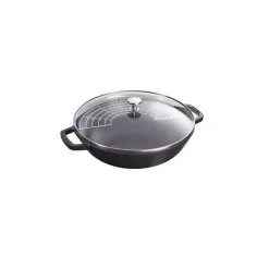 STAUB Woks|Wok en Fonte 30 cm Noir