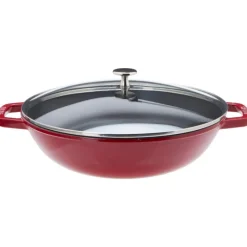STAUB Woks|Wok en Fonte 30 cm Rouge