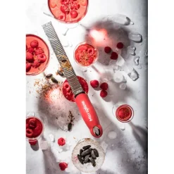 MICROPLANE Zesteur|Râpes À Fromage|Zesteur Premium Classic Rouge Grenade